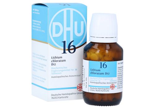 BIOCHEMIE DHU 16 Lithium chloratum D 12 Tabletten – PZN 02581202 (PZN 02581202)