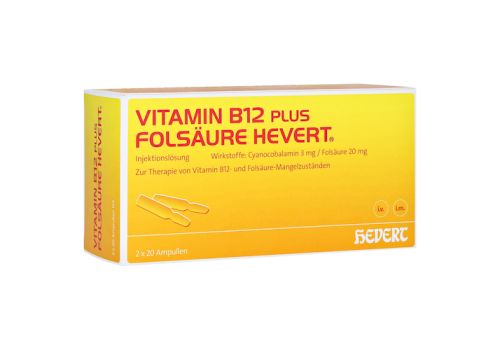 Vitamin B12 Folsäure Hevert Amp.-Paare – PZN 02840425 (PZN 02840425)