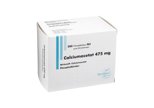 Calciumacetat 475 mg Filmtabletten – PZN 04103263 (PZN 04103263)