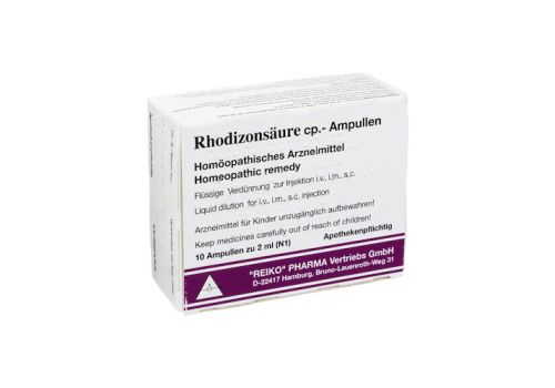 RHODIZONSÄURE cp.Ampullen Injektionslösung – PZN 04040918 (PZN 04040918)