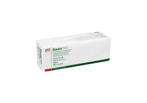 GAZIN Mullkomp.7,5x7,5 cm unsteril 16fach RK – PZN 03959482 (PZN 03959482)