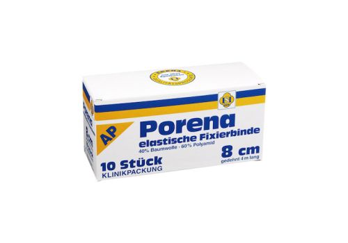 PORENA elast.Mullbinde 8 cm weiß o.Cello – PZN 03289627 (PZN 03289627)