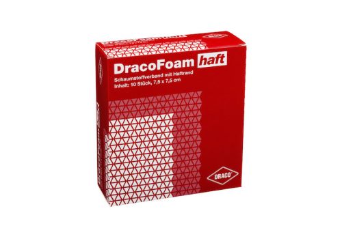 DRACOFOAM Haft Schaumstoff Wundaufl.7,5x7,5 cm – PZN 06733293 (PZN 06733293)