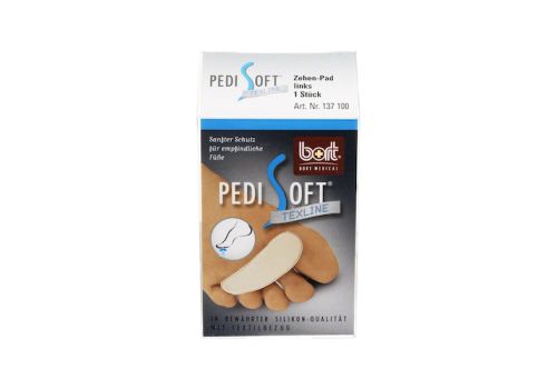 BORT PediSoft TexLine Zehen-Pad links – PZN 04637817 (PZN 04637817)