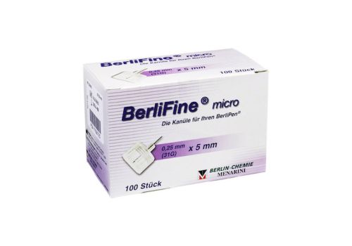 BERLIFINE micro Kanülen 0,25x5 mm – PZN 07108723 (PZN 07108723)