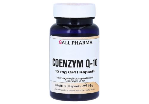 COENZYM Q10 15 mg GPH Kapseln – PZN 01551133 (PZN 01551133)