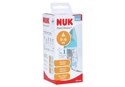 NUK First Choice+ Glasfl.Silikonsaug.Gr.1 S 120 ml – PZN 09925366 (PZN 09925366)