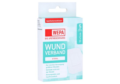 WEPA Wundverband 7,2x5 cm steril – PZN 16233893 (PZN 16233893)