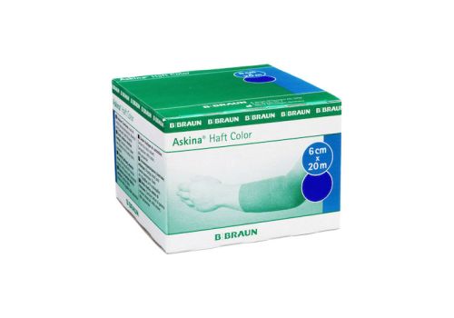 ASKINA Haftbinde Color 6 cmx20 m blau – PZN 07343453 (PZN 07343453)