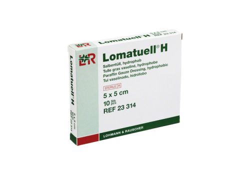 LOMATUELL H Salbentüll 5x5 cm steril – PZN 08534913 (PZN 08534913)