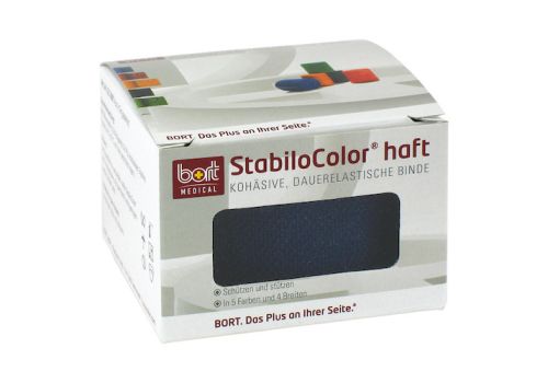 BORT StabiloColor haft Binde 4 cm blau – PZN 08829347 (PZN 08829347)