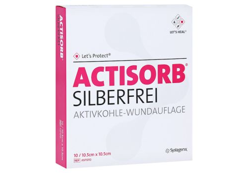 ACTISORB SILBERFREI 10,5x10,5 cm Kompressen – PZN 10020363 (PZN 10020363)