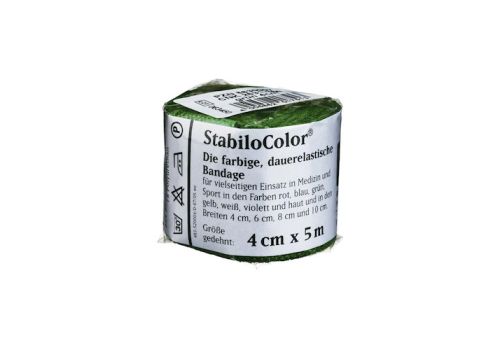 BORT StabiloColor Binde 4 cm grün – PZN 08830907 (PZN 08830907)