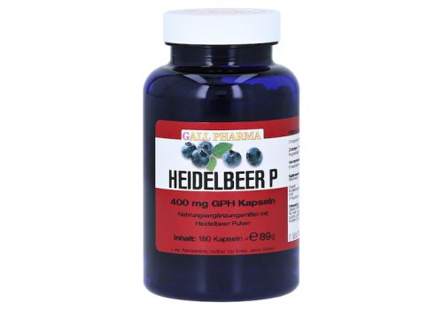 HEIDELBEER P 400 mg Kapseln – PZN 02454886 (PZN 02454886)