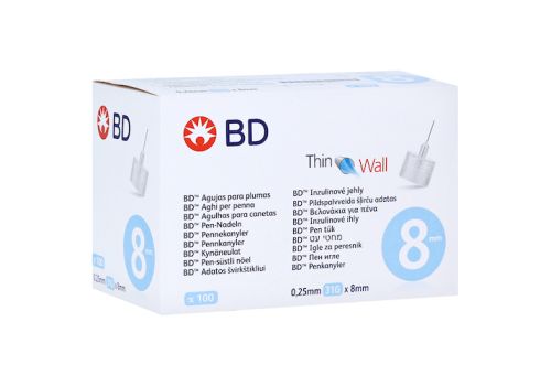 BD MICRO-FINE+ 8 Pen-Nadeln 0,25x8 mm – PZN 07697961 (PZN 07697961)