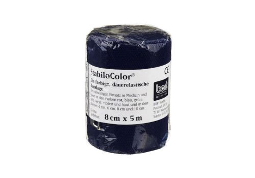 BORT StabiloColor Binde 8 cm blau – PZN 08830971 (PZN 08830971)