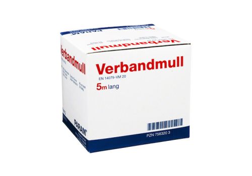 VERBANDMULL 5 m gerollt – PZN 07563203 (PZN 07563203)