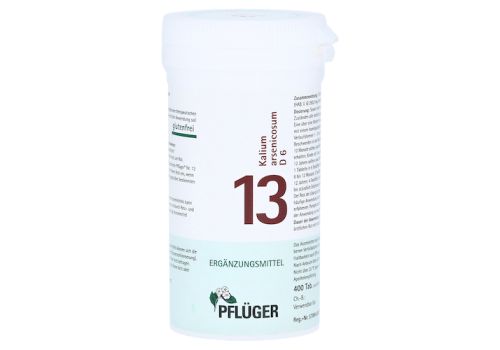 BIOCHEMIE Pflüger 13 Kalium arsenicosum D 6 Tabl. – PZN 06321320 (PZN 06321320)