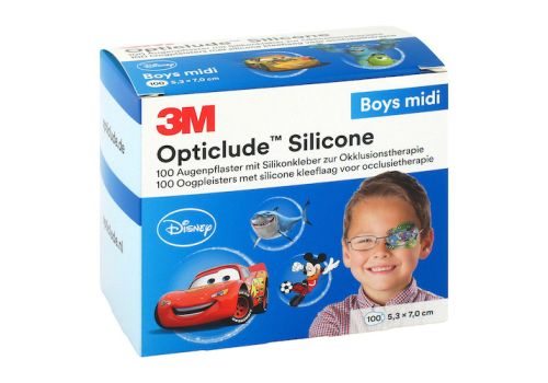 OPTICLUDE 3M Silicone Disney boys midi 5,3x7 cm – PZN 10547567 (PZN 10547567)