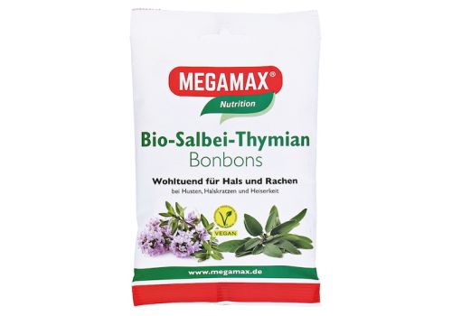 MEGAMAX Bio Salbei-Thymian Bonbons – PZN 13585551 (PZN 13585551)