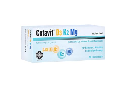 Cefavit D3 K2 Mg 2.000 I.E. Hartkapseln – PZN 13975246 (PZN 13975246)