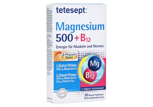 Tetesept Magnesium 500 + B12 Depot Tabletten – PZN 11119017 (PZN 11119017)