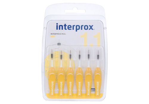 INTERPROX reg mini gelb Interdentalbürste Blister – PZN 09043353 (PZN 09043353)