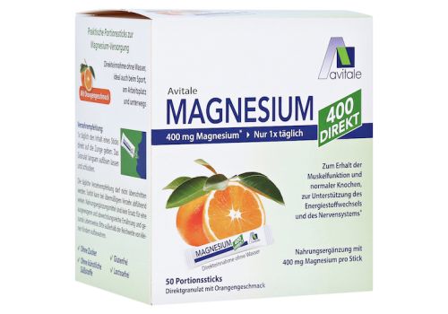 MAGNESIUM 400 direkt Orange Portionssticks – PZN 15529901 (PZN 15529901)