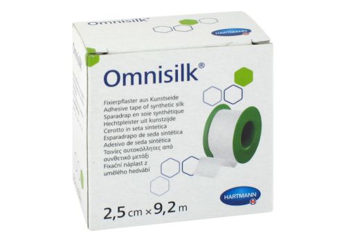 OMNISILK Fixierpflaster Kunstseide 2,5 cmx9,2 m – PZN 11163515 (PZN 11163515)