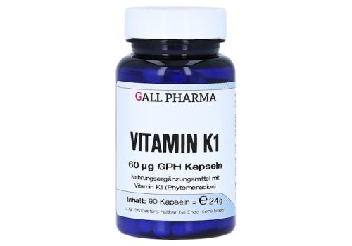 VITAMIN K1 60 µg GPH Kapseln – PZN 00896427 (PZN 00896427)