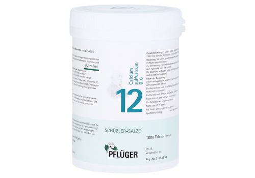 BIOCHEMIE Pflüger 12 Calcium sulfuricum D 6 Tabl. – PZN 06321165 (PZN 06321165)