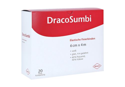 DRACOSUMBI Fixierbinde 6 cmx4 m weiß – PZN 02163700 (PZN 02163700)