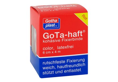 GOTA HAFT color kohäsive Fixierbinde 6 cmx4 m rot – PZN 12439474 (PZN 12439474)