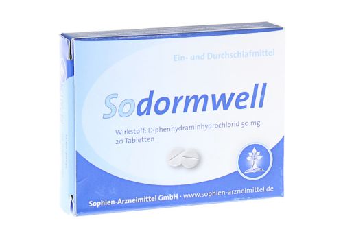 Sodormwell Diphenhydraminhydrochlorid 50mg – PZN 04176291 (PZN 04176291)