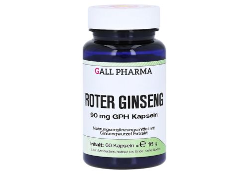 ROTER GINSENG 90 mg GPH Kapseln – PZN 04949209 (PZN 04949209)