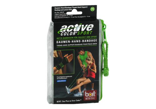 BORT ActiveColor Sport Daumen-Hand-Band.M schw/gr. – PZN 12573942 (PZN 12573942)