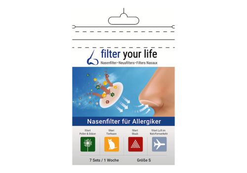 FILTER YOUR LIFE Nasenfilter f.Allergiker Gr.S – PZN 14186675 (PZN 14186675)