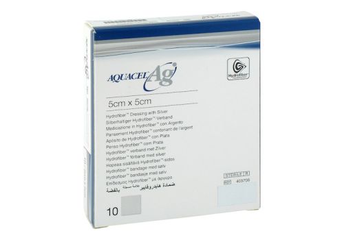 AQUACEL Ag 5x5 cm Kompressen – PZN 11646745 (PZN 11646745)