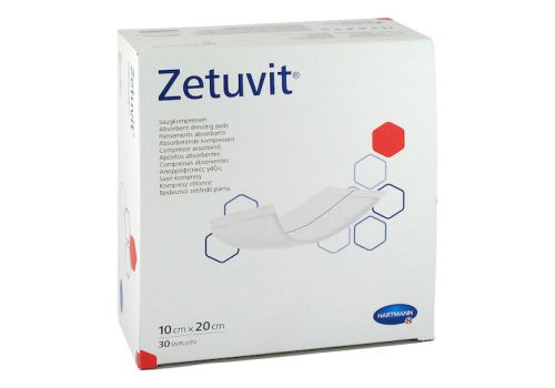 ZETUVIT Saugkompressen unsteril 10x20 cm – PZN 12559741 (PZN 12559741)