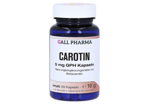 CAROTIN 5 mg GPH Kapseln – PZN 09073667 (PZN 09073667)