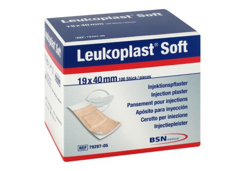 LEUKOPLAST soft Injektionspflaster Strips 19x40 mm – PZN 13838443 (PZN 13838443)