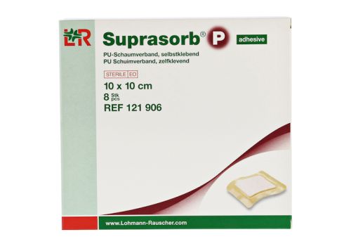 SUPRASORB P PU-Schaumv.selbstklebend 10x10 cm – PZN 07402351 (PZN 07402351)