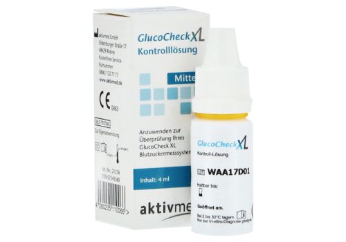 GLUCOCHECK XL Kontrolllösung mittel – PZN 07543560 (PZN 07543560)