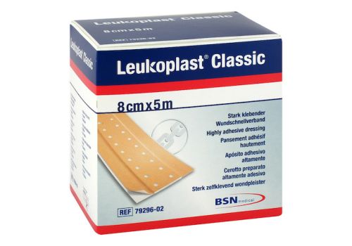 LEUKOPLAST Classic Pflaster 8 cmx5 m Rolle – PZN 13838213 (PZN 13838213)