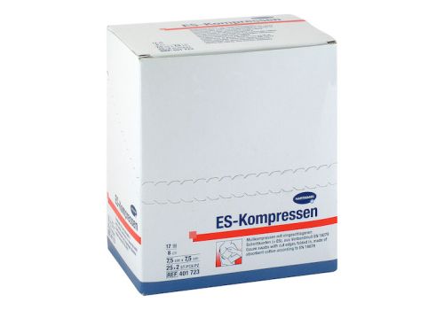 ES-KOMPRESSEN steril 7,5x7,5 cm 8fach – PZN 12559557 (PZN 12559557)