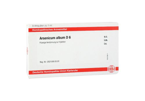 ARSENICUM ALBUM D 6 Ampullen – PZN 11704276 (PZN 11704276)