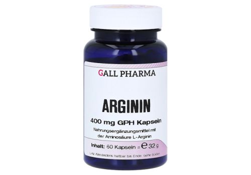 ARGININ 400 mg GPH Kapseln – PZN 01389170 (PZN 01389170)