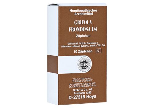 GRIFOLA frondosa D 4 Suppositorien – PZN 14058960 (PZN 14058960)