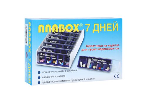 ANABOX 7 Tage Wochendosierer blau russisch – PZN 00828561 (PZN 00828561)