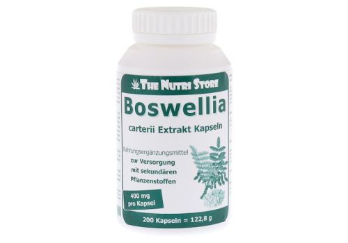 BOSWELLIA CARTERII 400 mg Extrakt veget.Kapseln – PZN 07779529 (PZN 07779529)